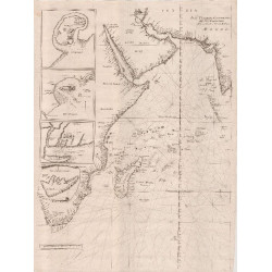 Untitled Sea Chart East Coast of Africa Arabian Peninsula and West Coast of India