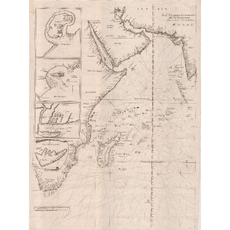 Untitled Sea Chart East Coast of Africa Arabian Peninsula and West Coast of India